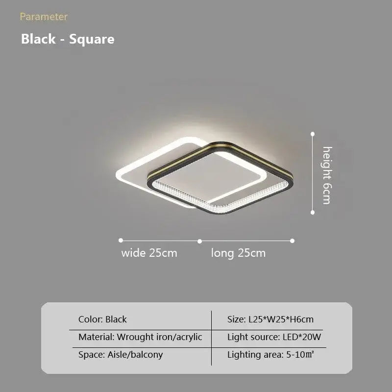 Modern gold crystal ceiling light for bedroom and living room