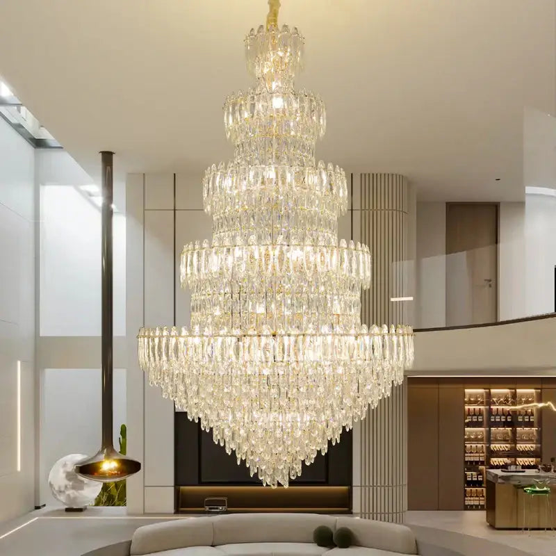 Postmodern golden decorbites crystal chandelier light dining room