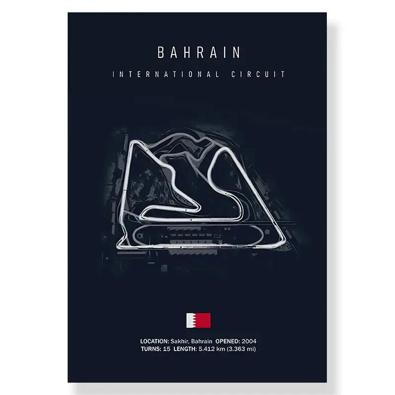 Imola race track canvas art blue and white poster living room decor