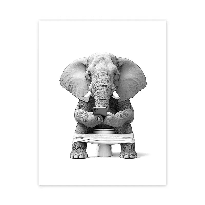 Funny spa cat bathroom poster print wall art – pink and black white