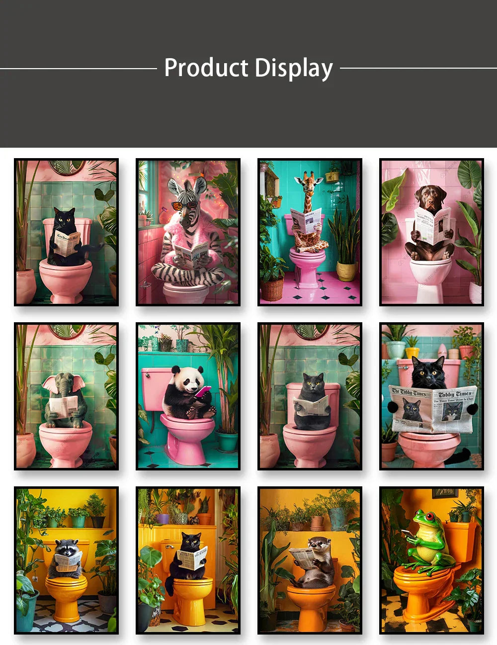 Funny christmas gingerbread man bathroom canvas wall art