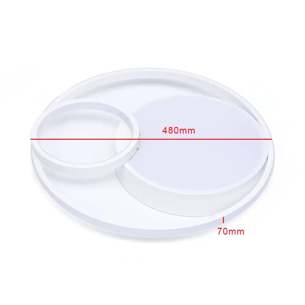 Modern circular dual ring ceiling light with high color rendering bedroom