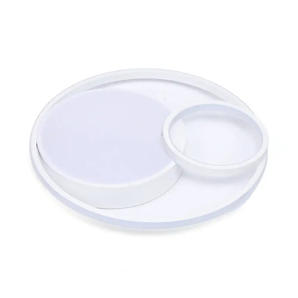 Modern circular dual ring ceiling light with high color rendering bedroom