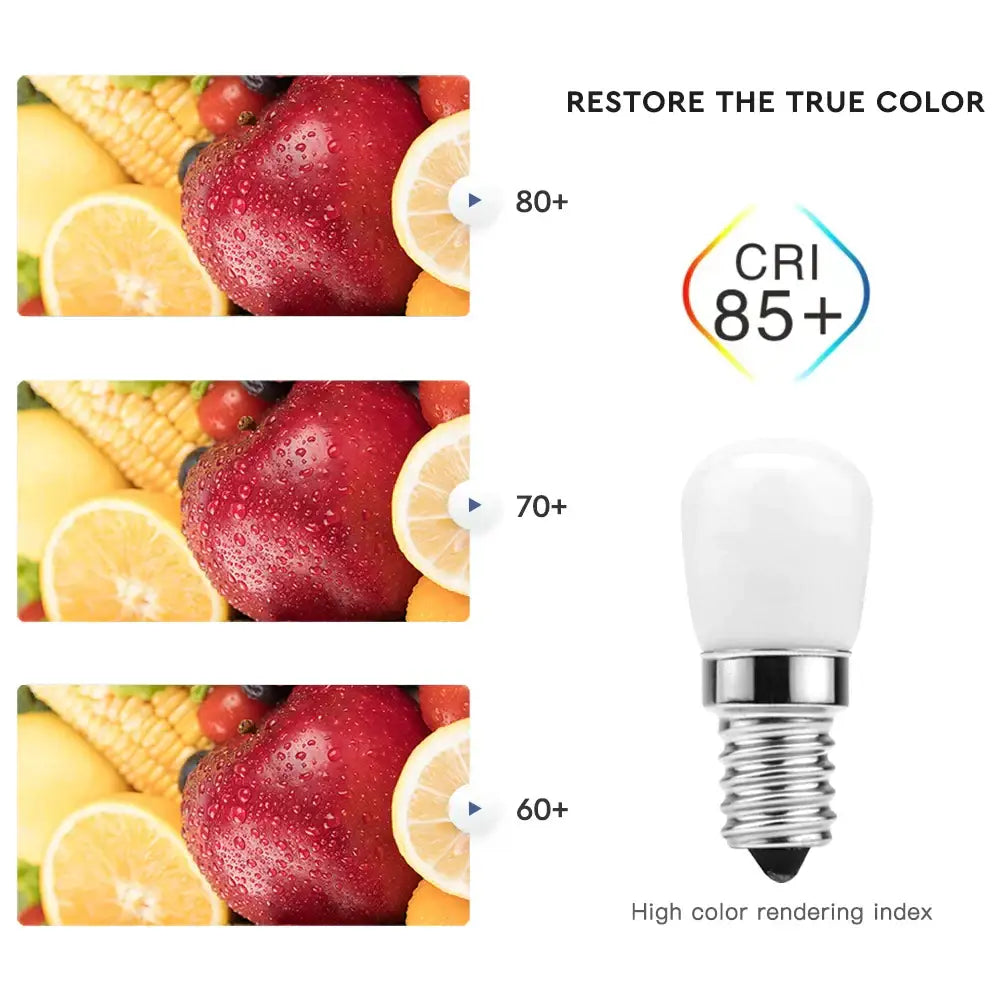 Decorbites led fridge bulb 2 pack white warm kitchen light replacement