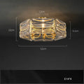 Modern gold led glass pendant light kitchen island chandelier