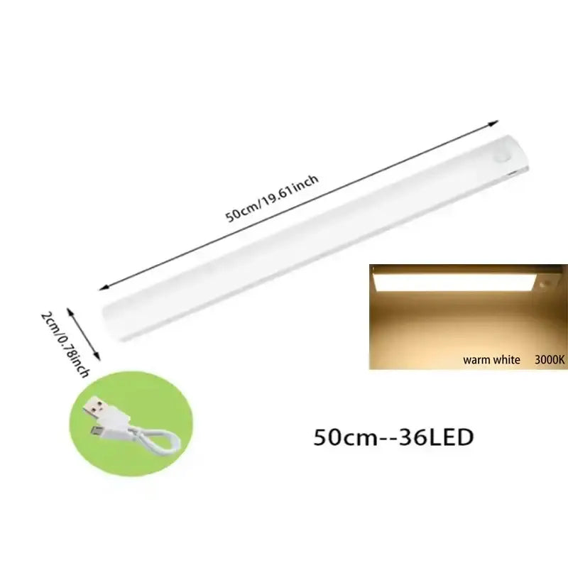Dimmable white led motion sensor cabinet light kitchen strip light