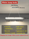 Modern black rectangular led office chandelier dining room light