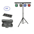 Modern black led par kit event room four square fixtures
