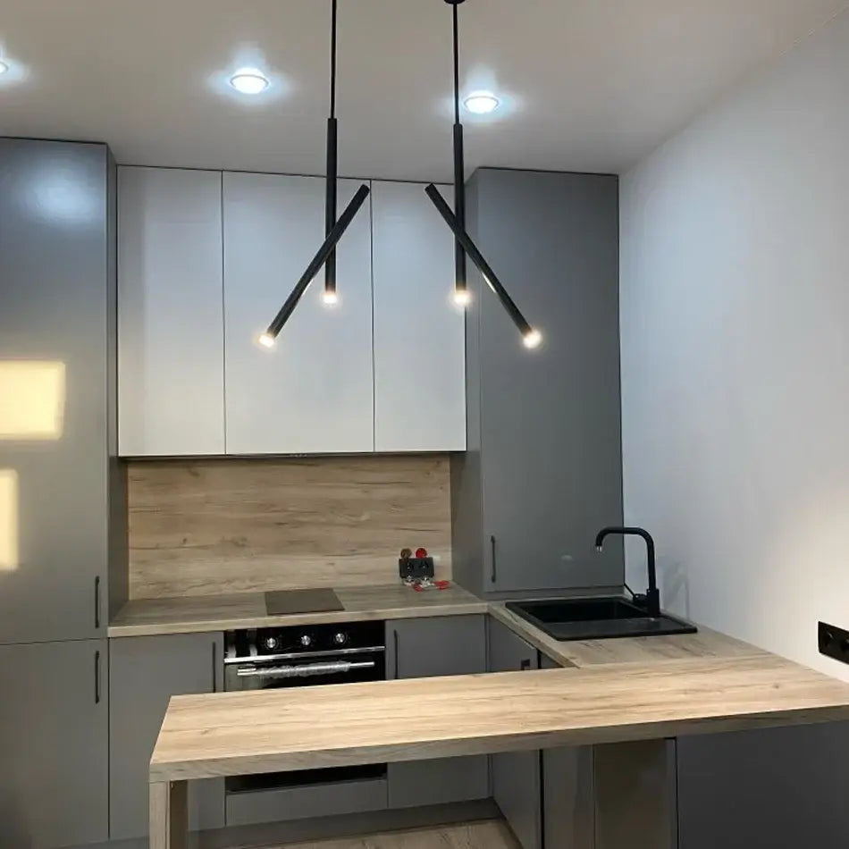 Minimalist white adjustable led pendant light for living room