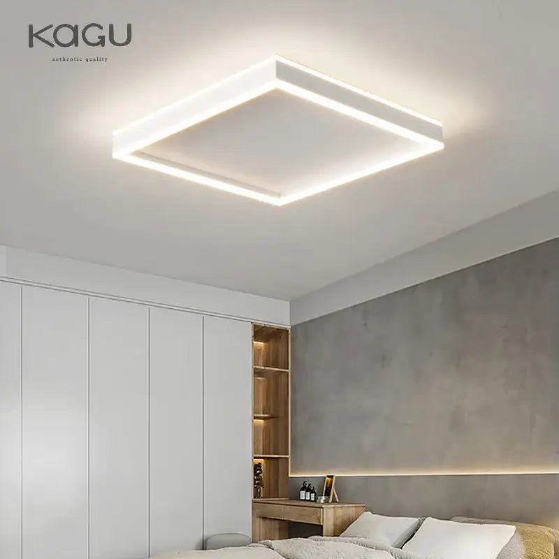 Modern black & white circular led pendant light dining room