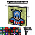 Modern black & white led pixel display gaming room animation frame