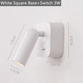 Modern white led reading wall lamp bedroom sconce