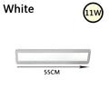 Modern white led rectangle wall light bedroom reading lamp