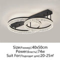 Modern white crystal led ring chandelier living room light