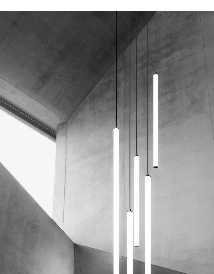Modern black led spiral ceiling chandelier living room light