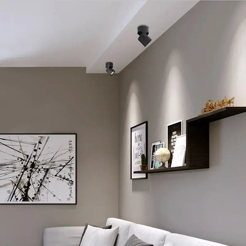 Matte white adjustable led spot light cob – living room ceiling light