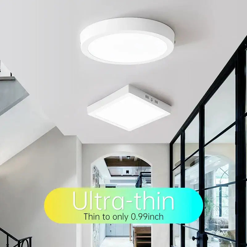 Modern white ultra thin led square ceiling light kitchen fixture