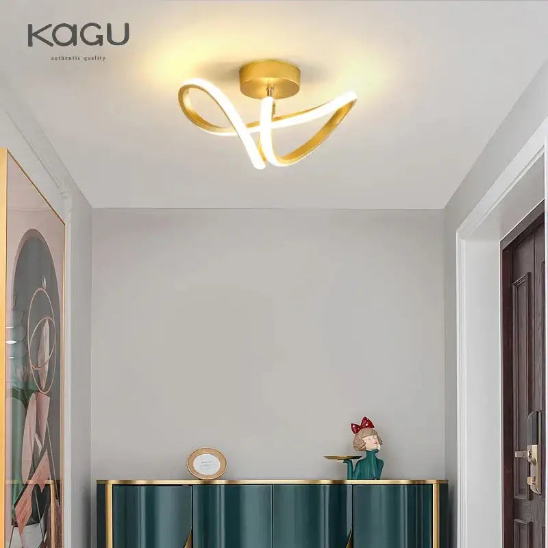 Modern black & white led surface mounted ceiling lights aisle
