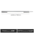 Modern black linear surface mounted ceiling light living room