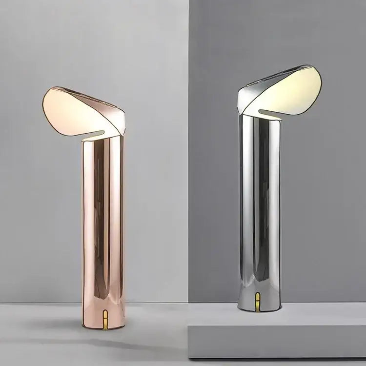 Modern rose gold & chrome decorbites led table lamp bedroom lighting