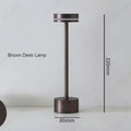 Modern minimalist metallic led touch table lamp for bedroom