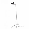 Industrial black metal 3 arm tripod floor lamp living room light