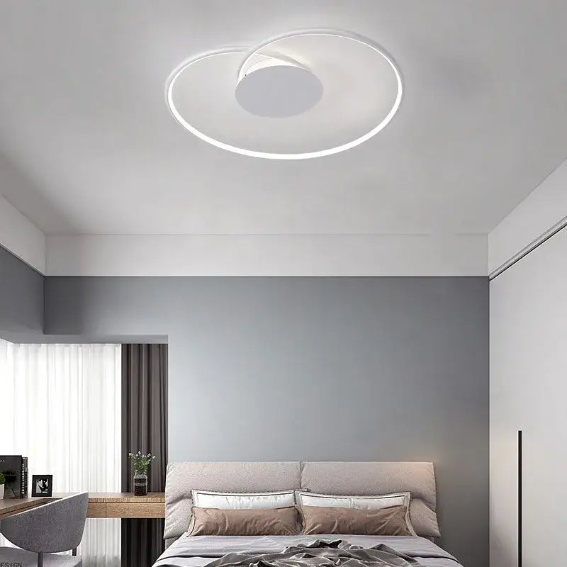 Modern black & gold love shaped ceiling light for bedroom