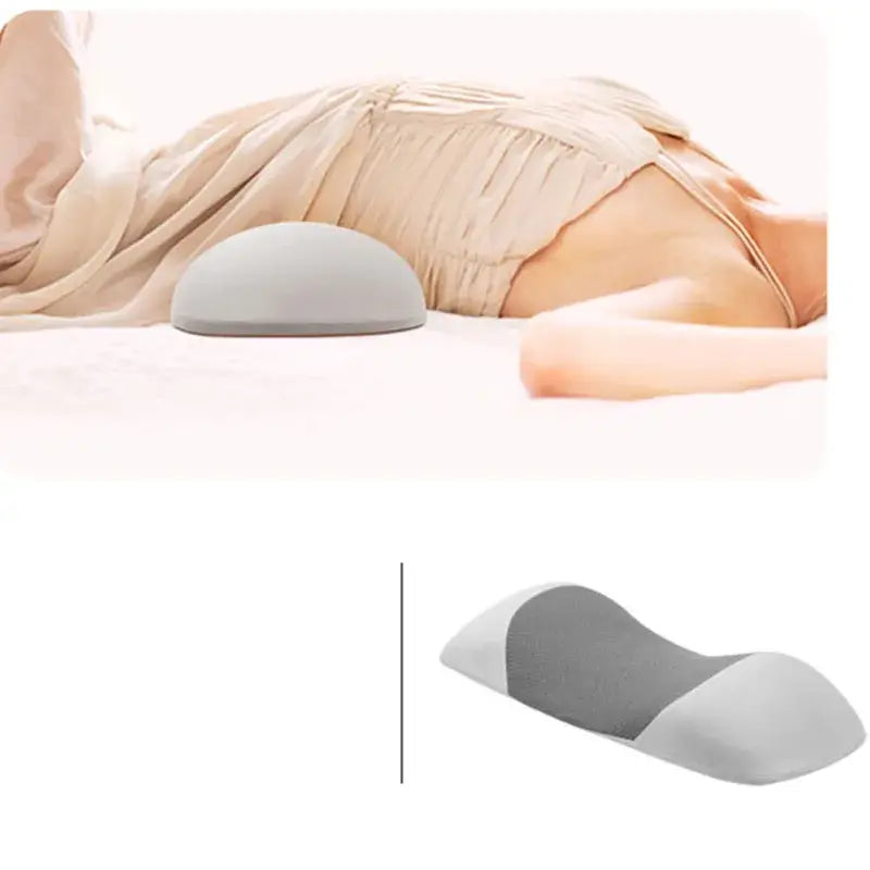 Contoured gray & black memory foam pillow bedroom back support