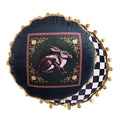 Luxe black & white greyhound decorative pillow cover living room accent