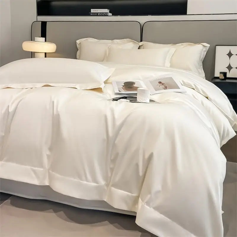 Slate blue egyptian cotton duvet cover set bedroom bedding
