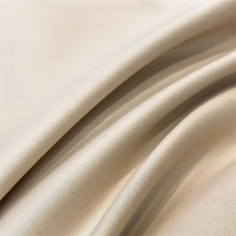 Luxurious taupe satin piece duvet cover set bedroom bedding
