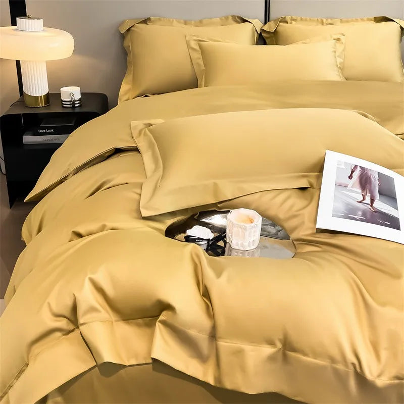 Sage green satin 1000tc duvet cover bedroom bedding set