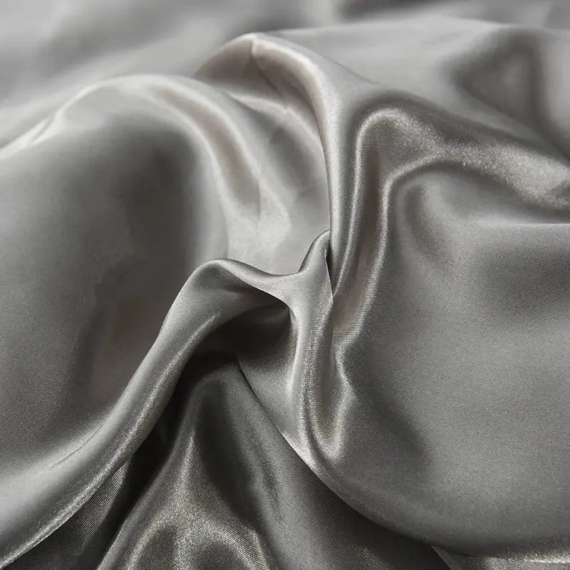 Luxurious teal satin bedding set – bedroom duvet cover and pillowcases
