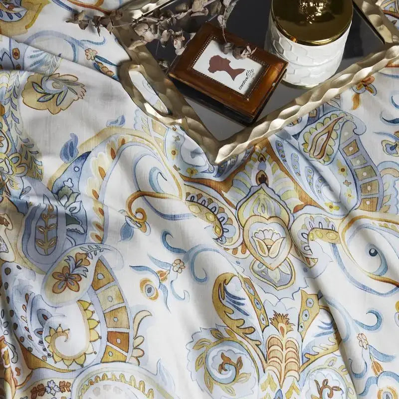 Teal and pink floral duvet cover set bedroom egyptian cotton bedding