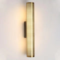 Luxury perforated gold wall sconce bedroom cylindrical light