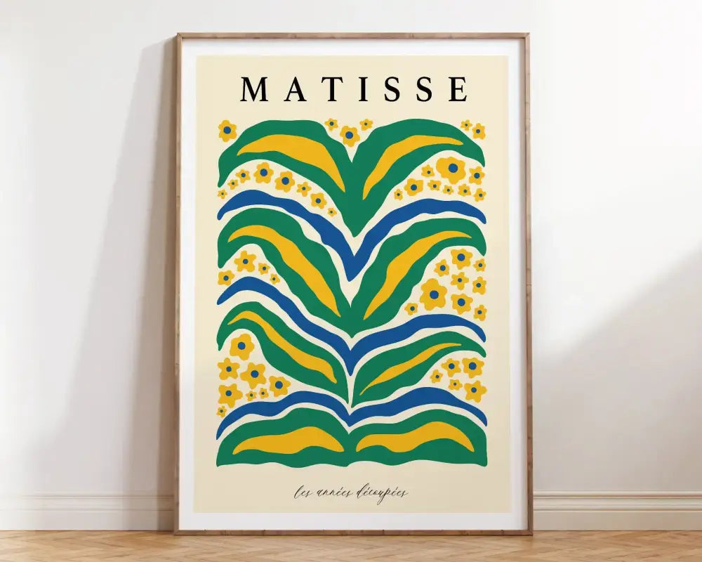 Matisse floral pink jazz exhibition paintings living room framed art