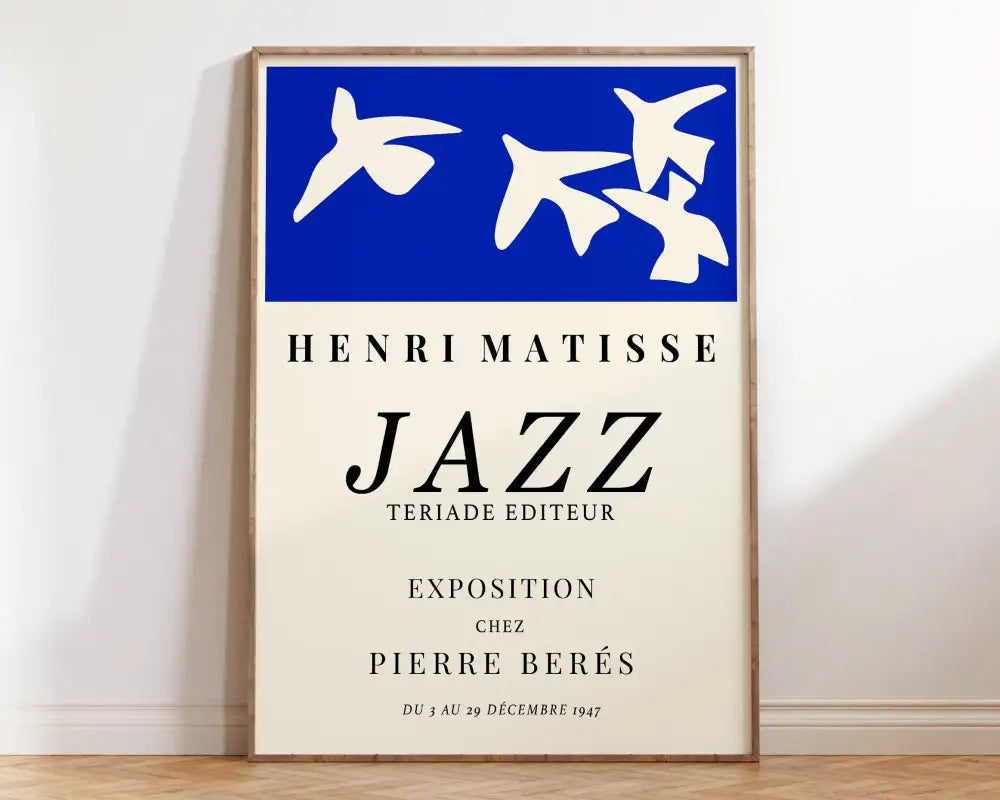 Matisse floral abstract flowers framed canvas – living room wall art