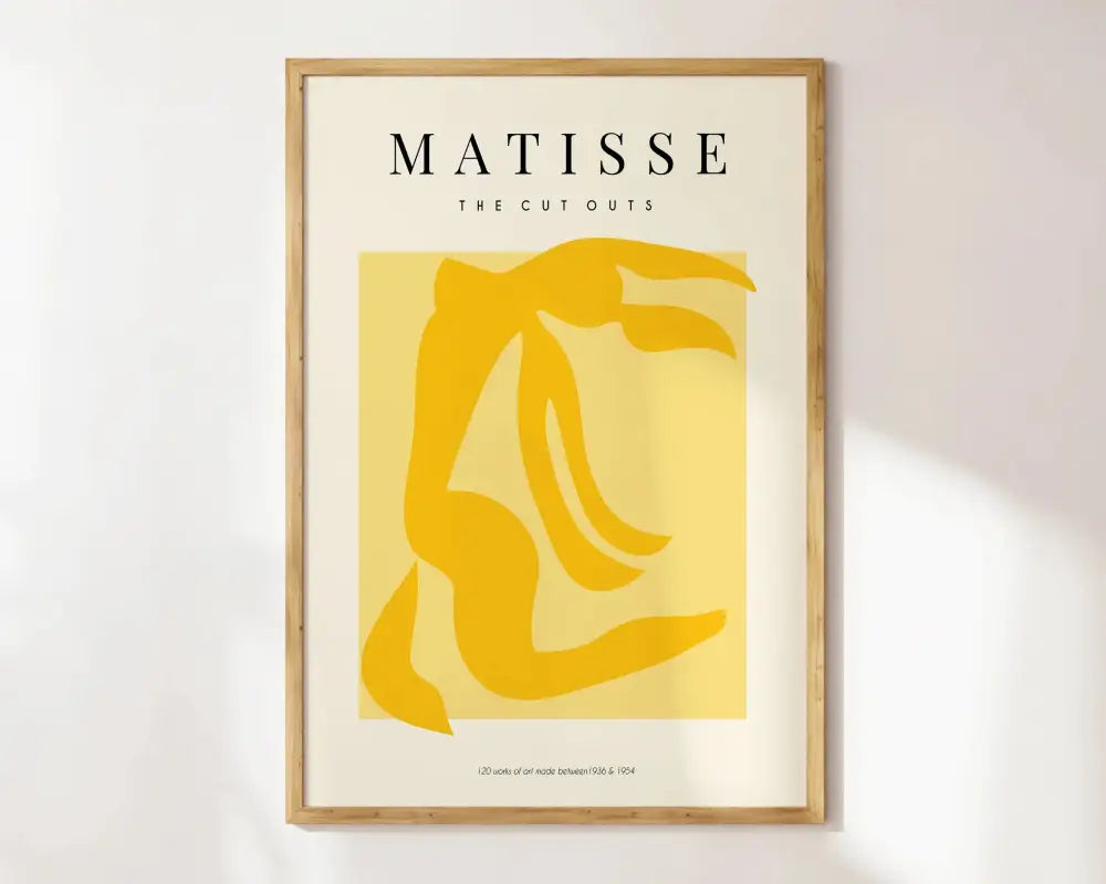 Matisse floral abstract flowers framed canvas – living room wall art