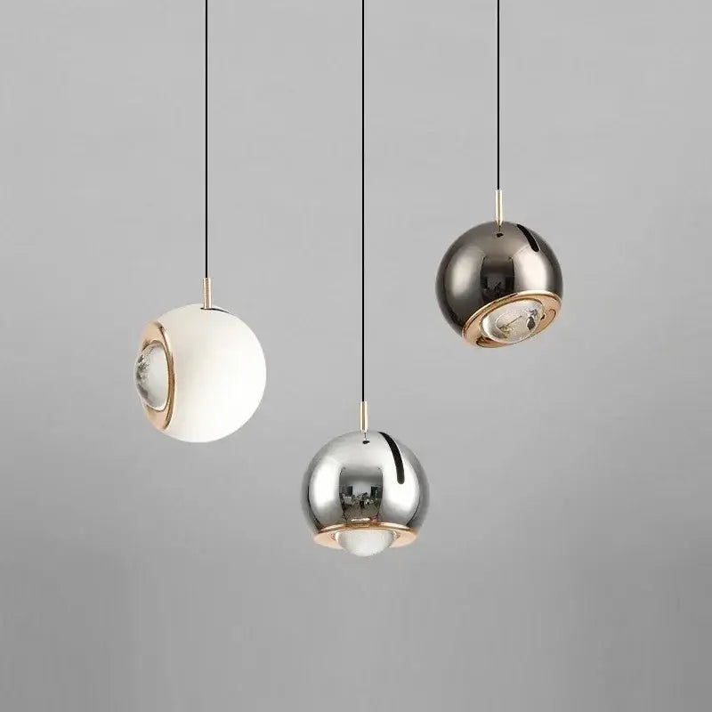 Modern gold and silver adjustable led pendant – dining room light