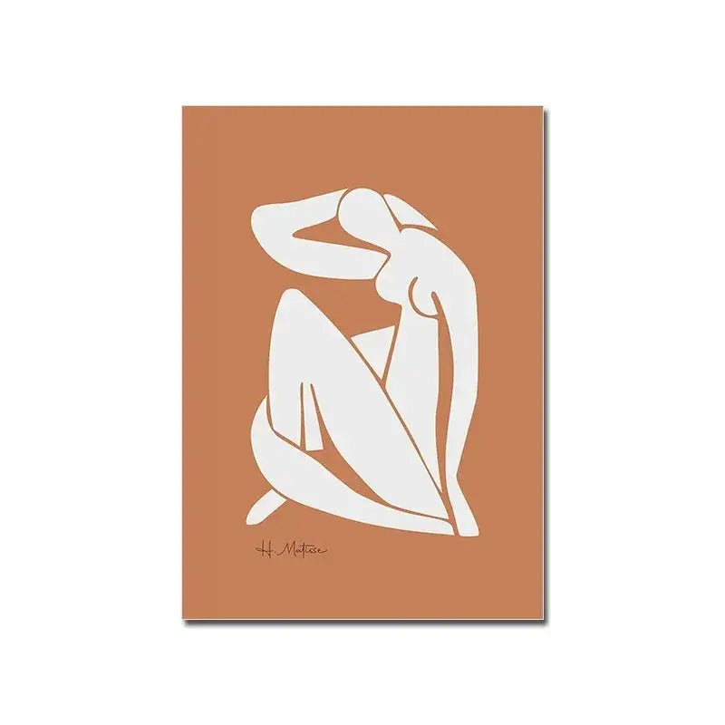 Bauhaus teal & orange abstract canvas art living room wall decor