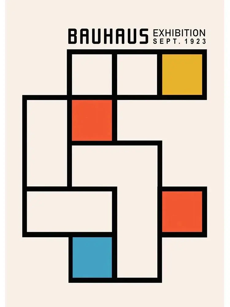 Minimalist teal & gray geometric canvas print living room home decor
