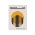 Bauhaus geometric canvas wall art living room set