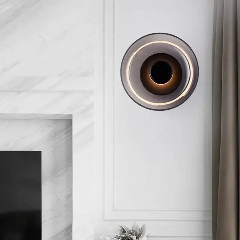 Modern gold and frosted glass led wall light bedroom sconce 3 pack