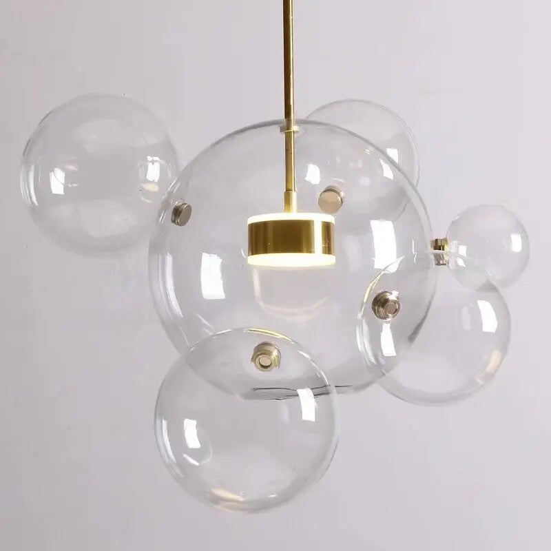 Modern geometric 25 globe led bubble chandelier living room light