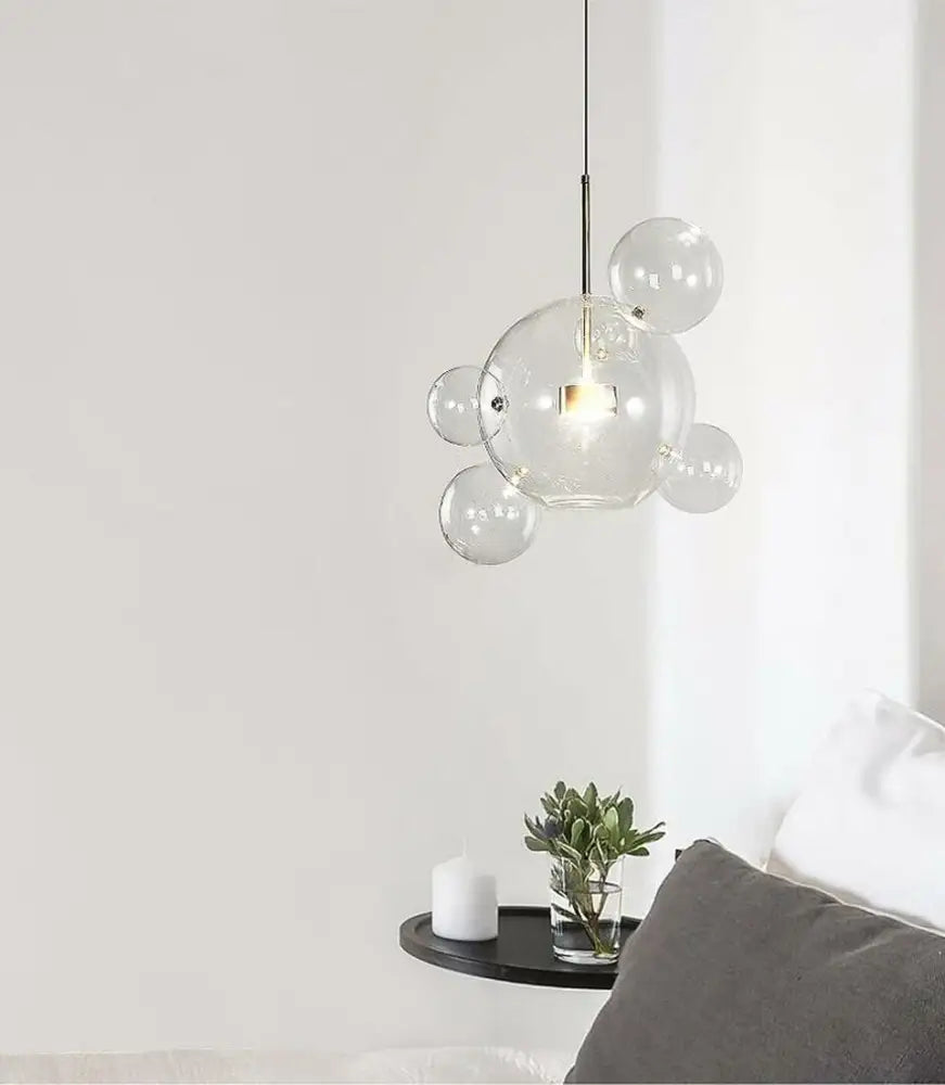Modern geometric 25 globe led bubble chandelier living room light