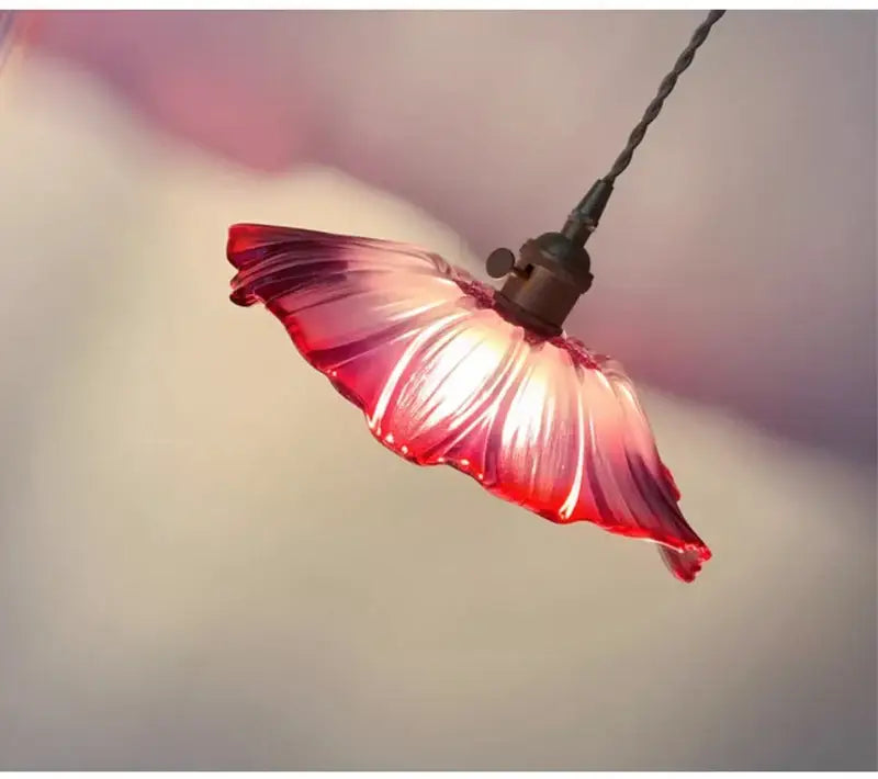 Modern green leaf glass e27 ceiling lights for bedroom interiors