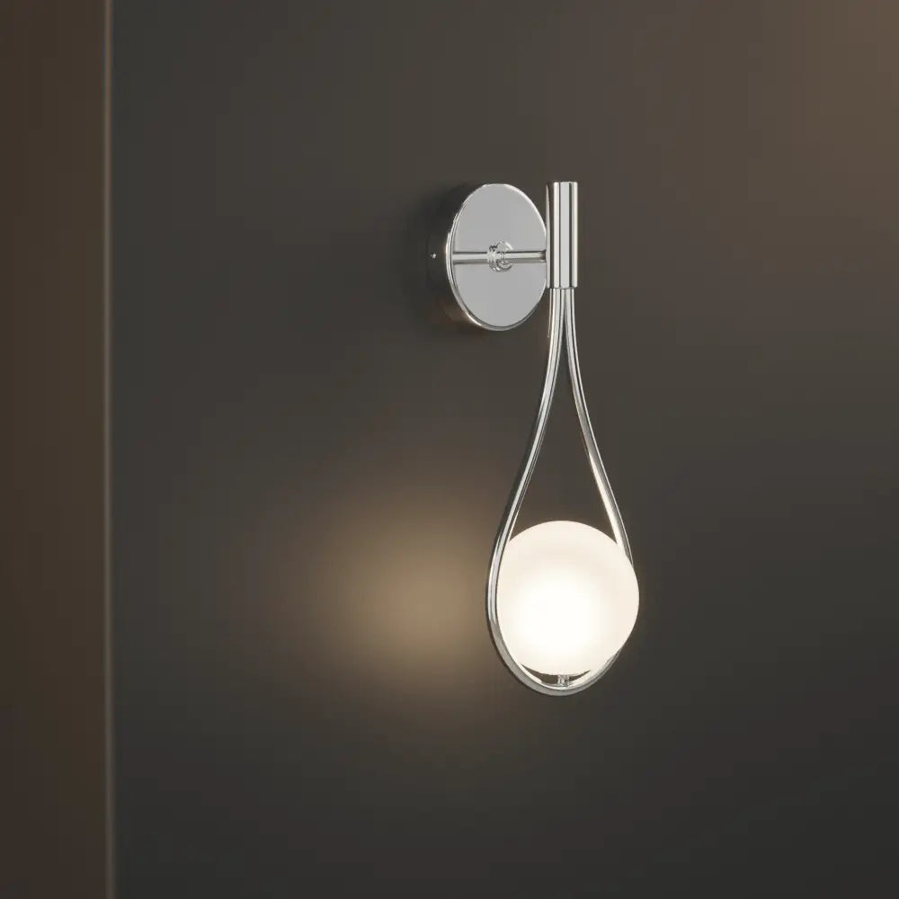 Modern black teardrop livi wall lamp bedroom sconce