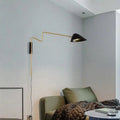 Modern anneke wall sconce gold & black bedroom light
