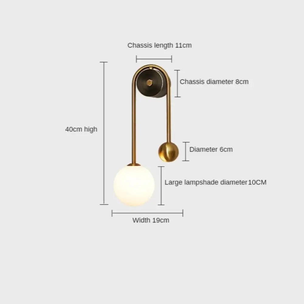 Minimalist moroccan gold wall sconces with frosted glass for bedroom