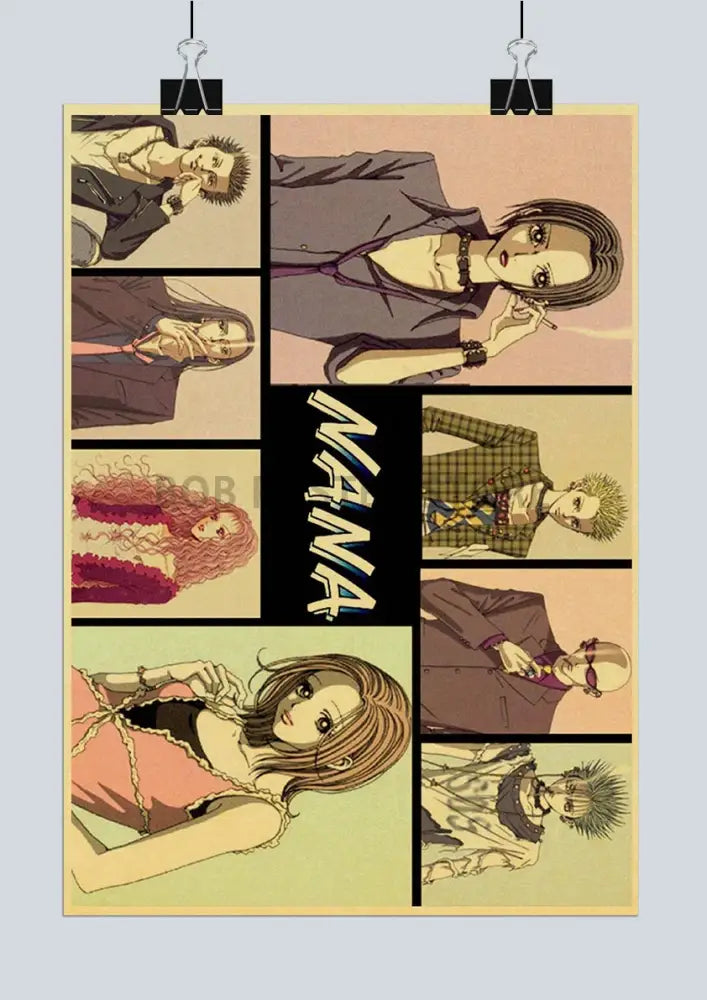 Vintage retro japan anime nana poster bedroom wall decor